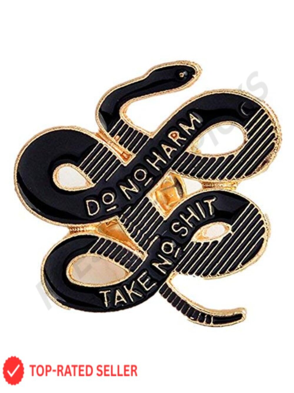 Bohemian Snake Enamel Pin Brooch Alloy Butterfly Clasp Punk